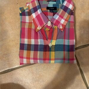 J. Crew Multicolor Plaid Button Down Shirt